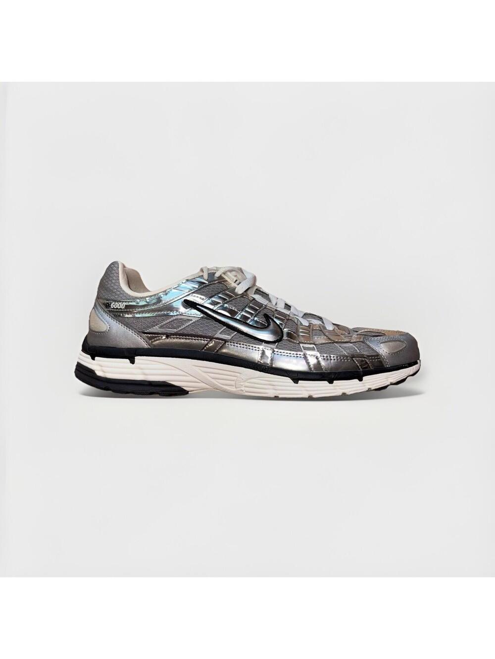Nike P-6000 Metallic Silver Men’s Size 11 Running Casual Sneakers